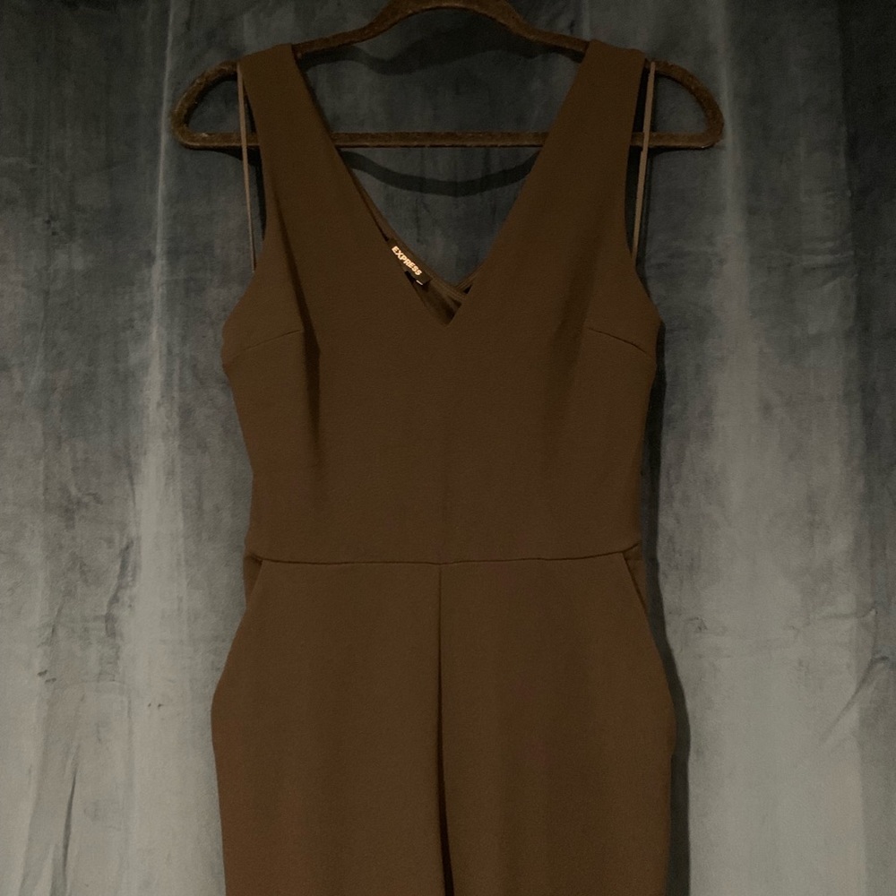 Express Cross Back Wide Leg Jumpsuit